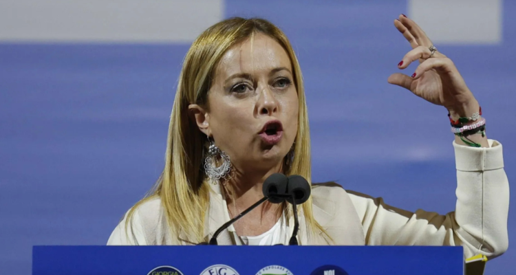 La primera ministra de Italia, Giorgia Meloni
