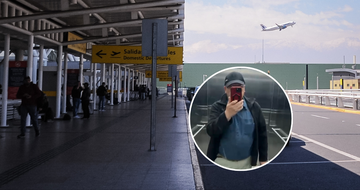Hombre denuncia quedar atrapado 30 minutos en ascensor que se desplomó en Aeropuerto de Santiago