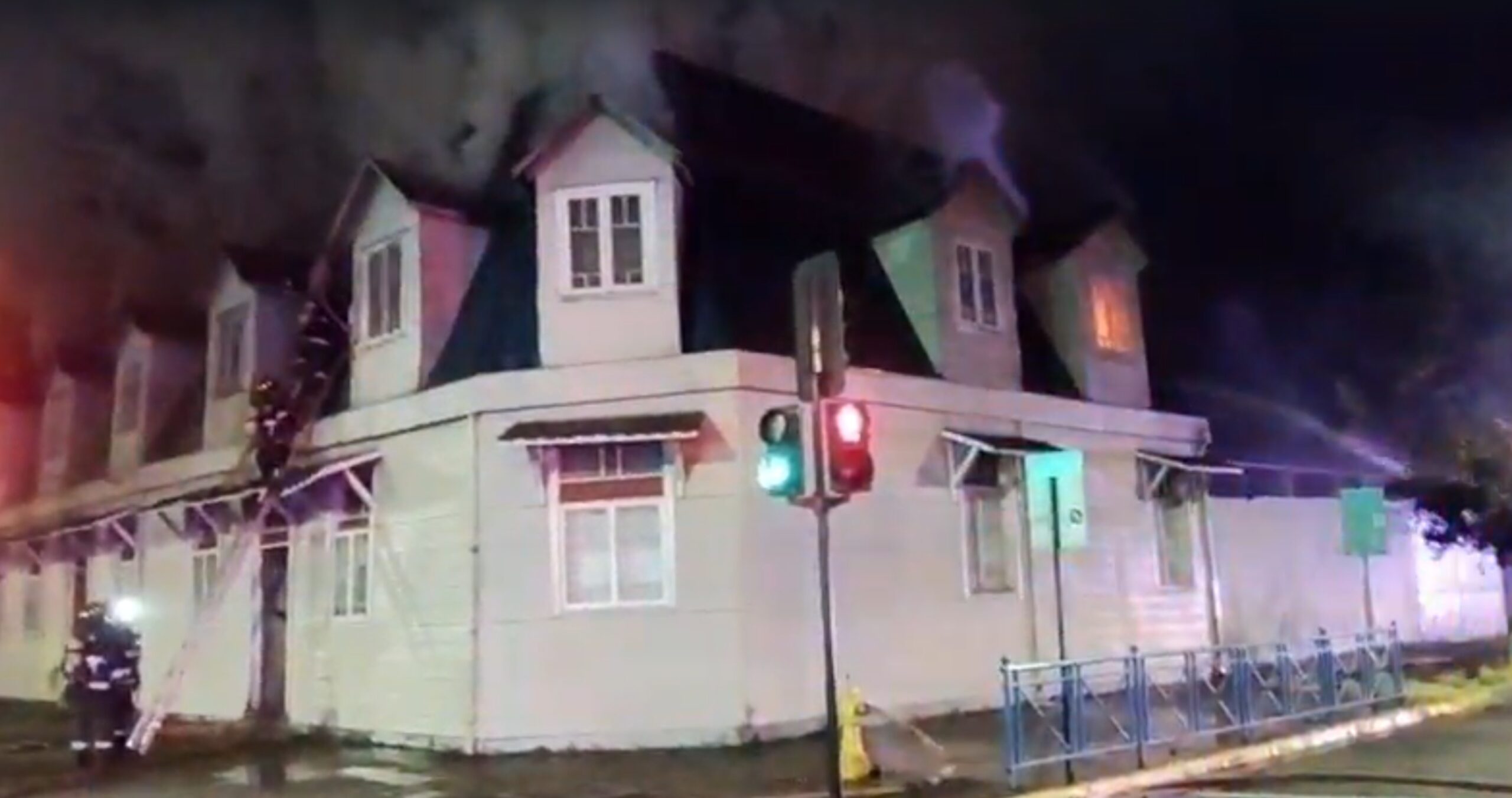 Incendio en casona de Temuco
