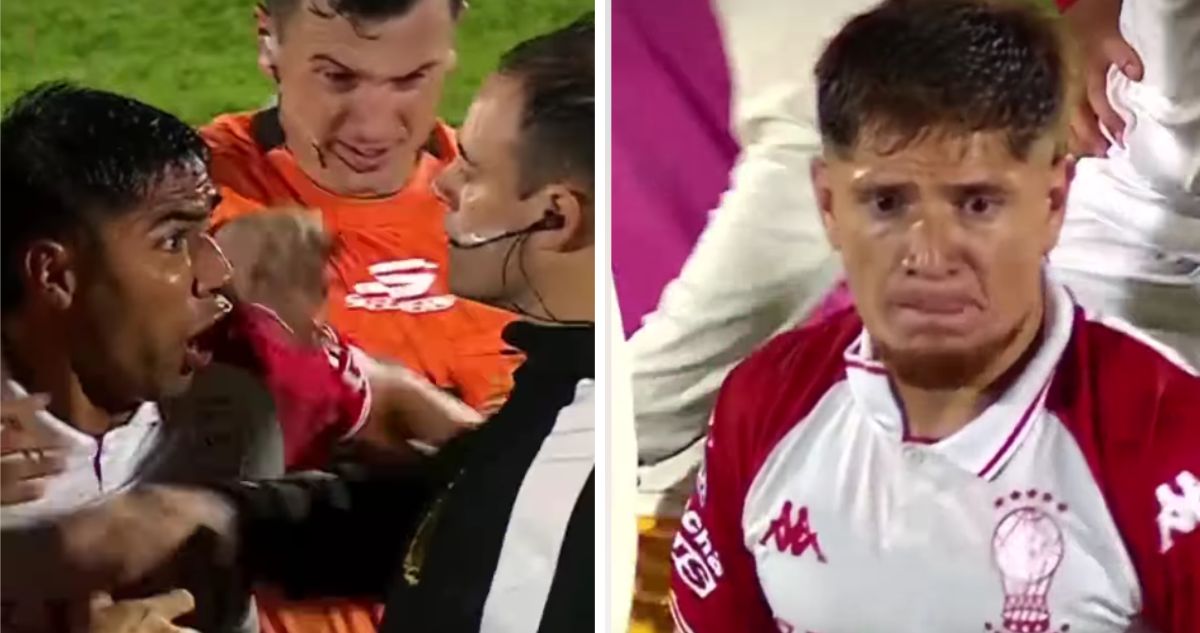 Polémica en Argentina: jugador de Huracán acusó insulto de árbitro y provocó gresca con jueces