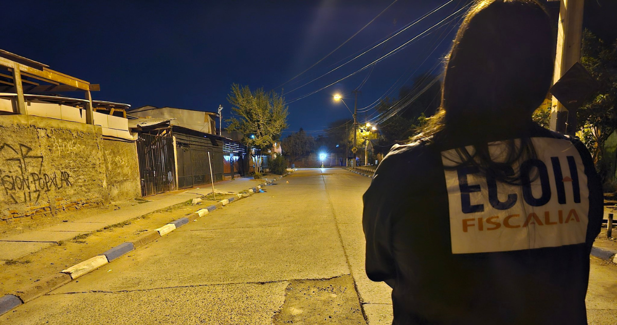 Investigan homicidio en la vía pública en Conchalí