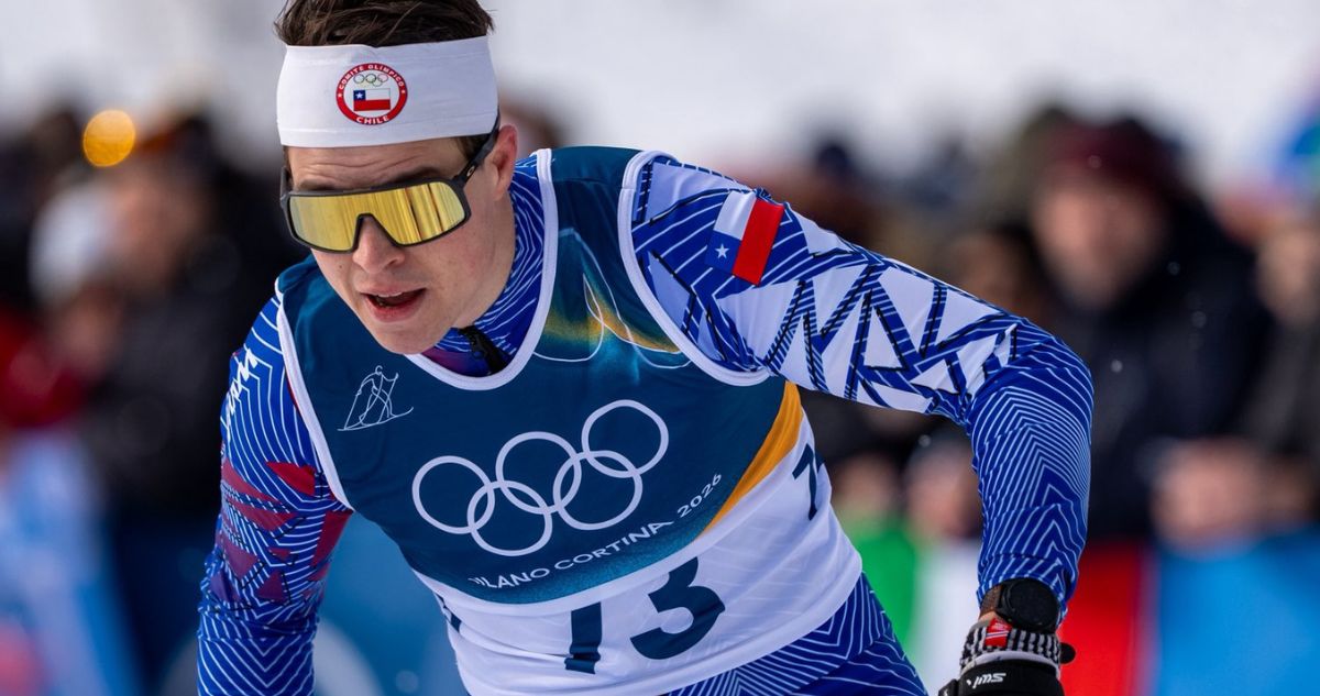 Sebastián Endrestad completó Esquí de Fondo en JJOO de Invierno.