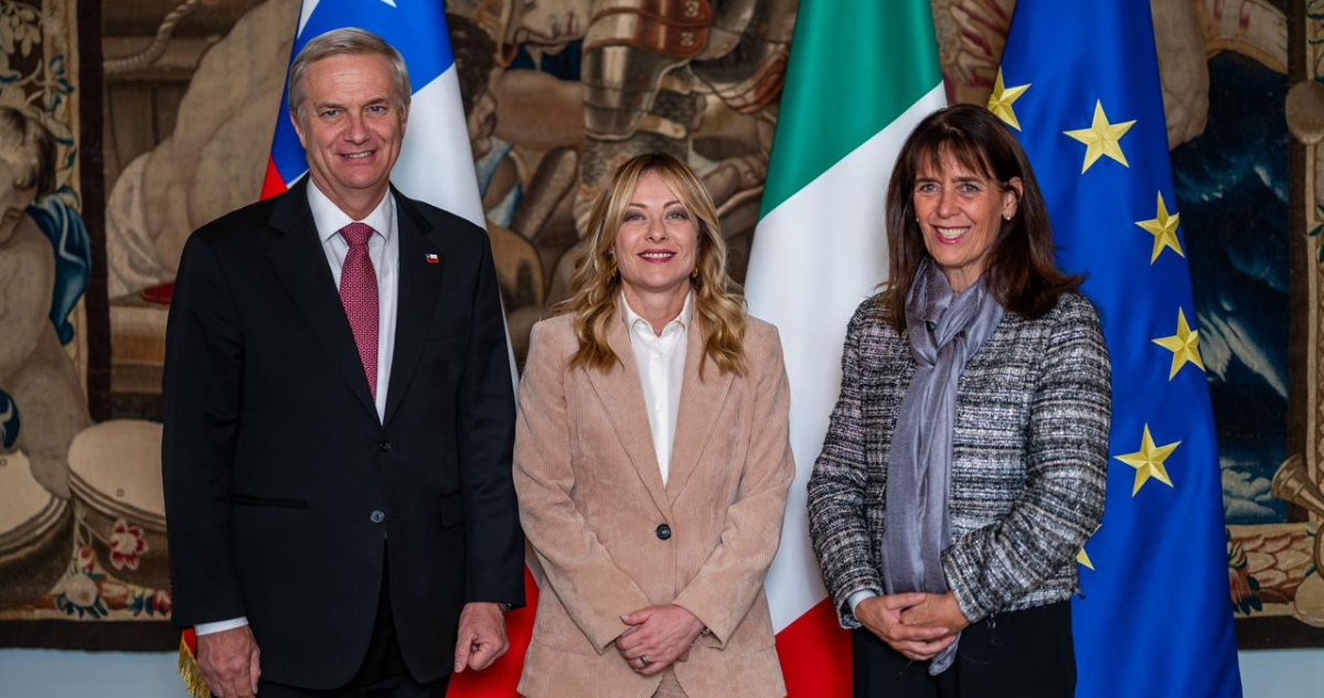 José Antonio Kast se reunió con Giorgia Meloni en Roma | Crédito: Oficina del Presidente Electo (OPE)