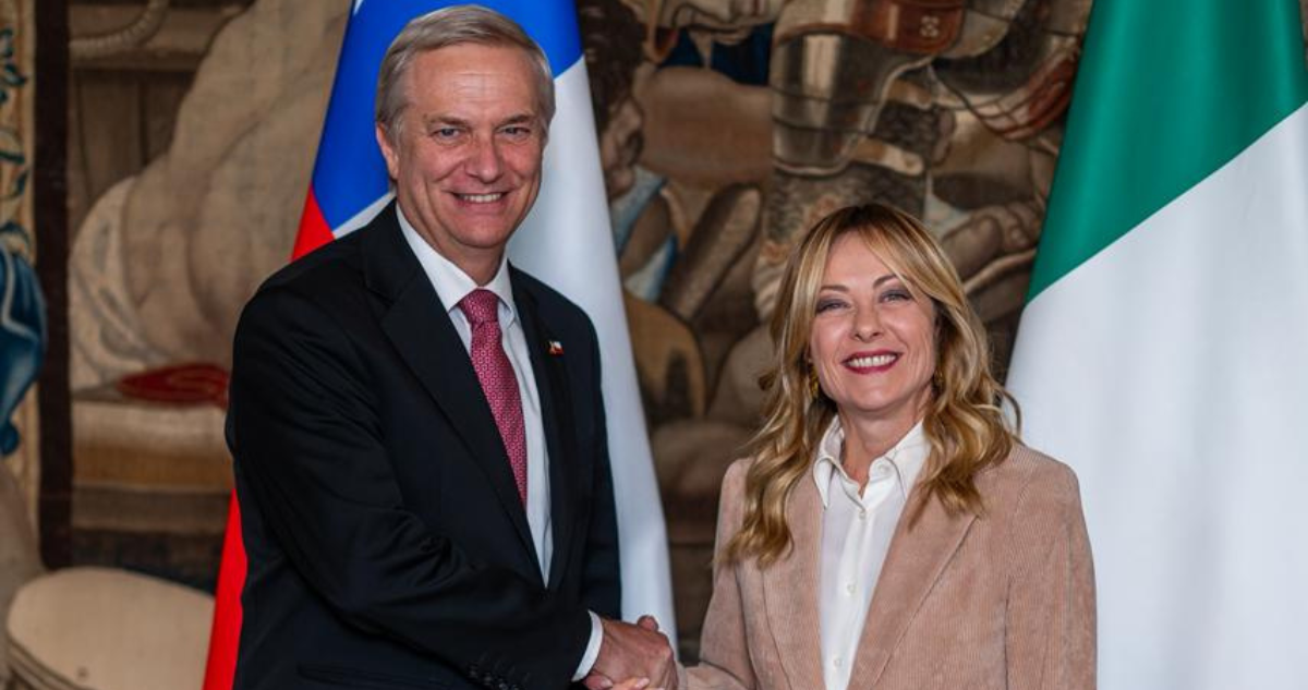 Kast se reunió con Giorgia Meloni en Roma: conversación se centró en fronteras y sistema penitenciario