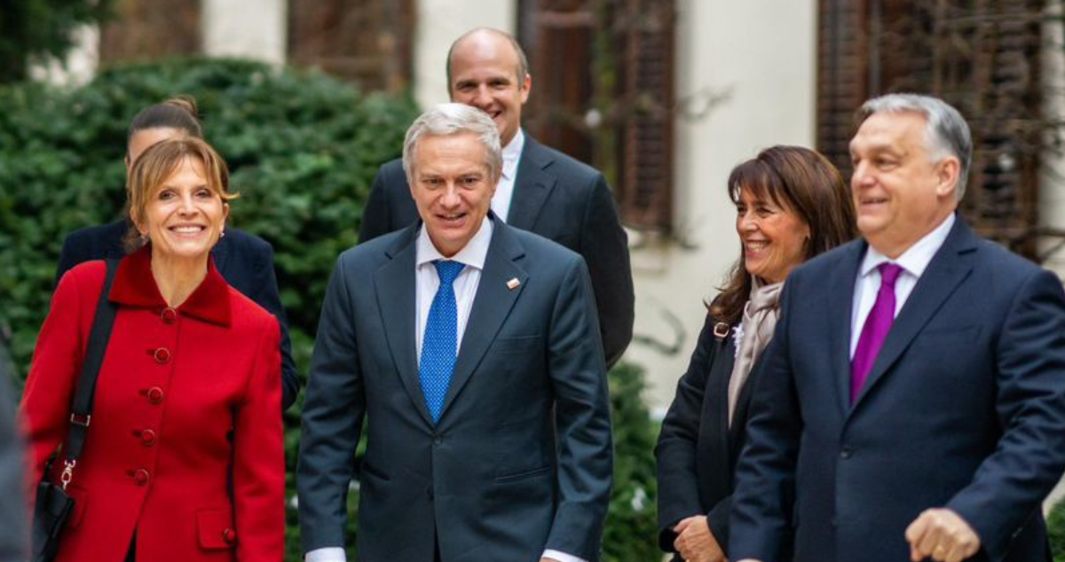 Kast se reunió con presidente y primer ministro de Hungría | Crédito: Oficina del Presidente Electo (OPE)