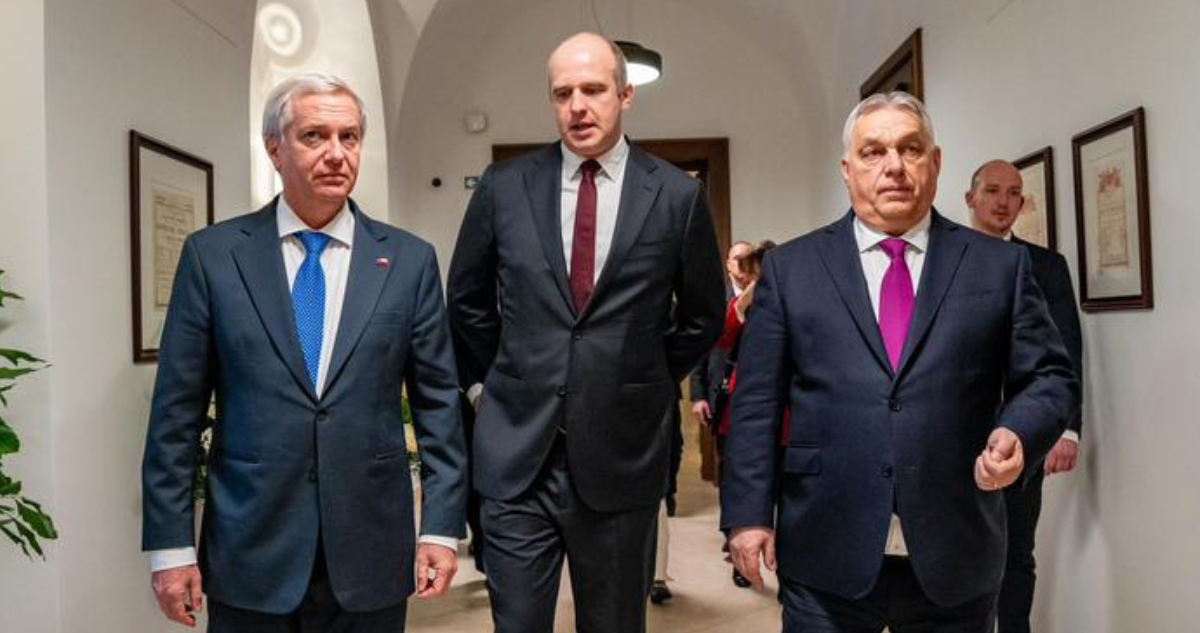 Kast se reunió con presidente y primer ministro de Hungría | Crédito: Oficina del Presidente Electo (OPE)