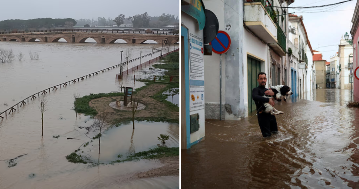 Lluvias generan estragos en Portugal