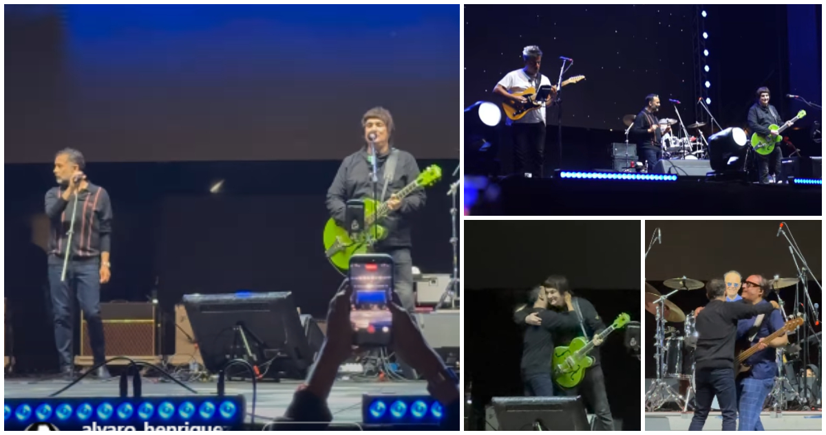 Los Tres invitan de sorpresa a Álvaro López de Los Bunkers para cantar dos clásicos