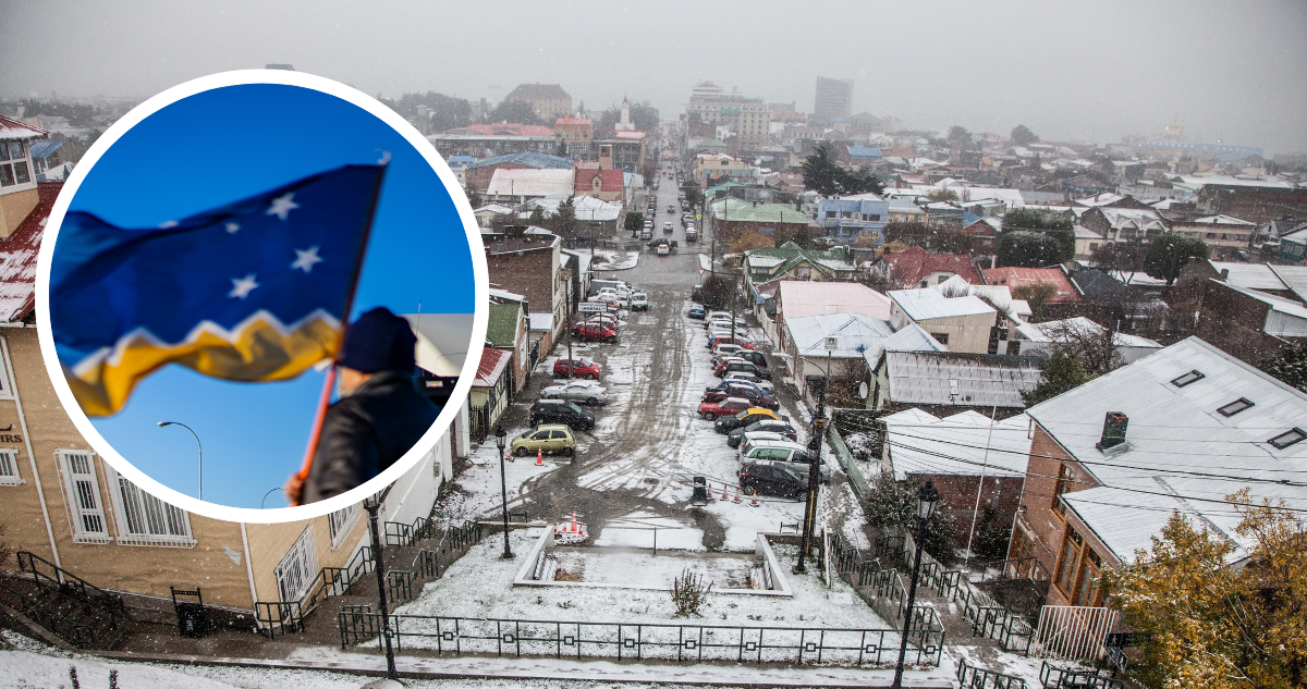 Punta Arenas y bandera de Magallanes