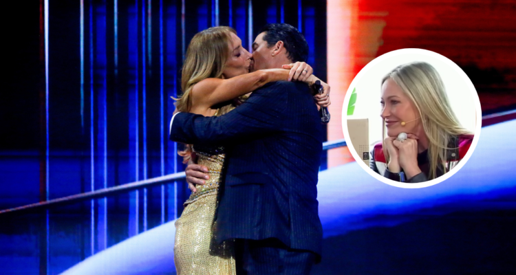 Marcela Vacarezza reacciona al beso de Rafael Araneda y Karen Doggenweiler