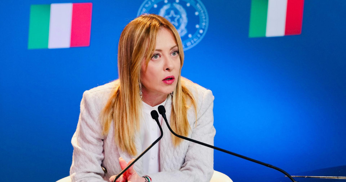 La primera ministra de Italia, Giorgia Meloni