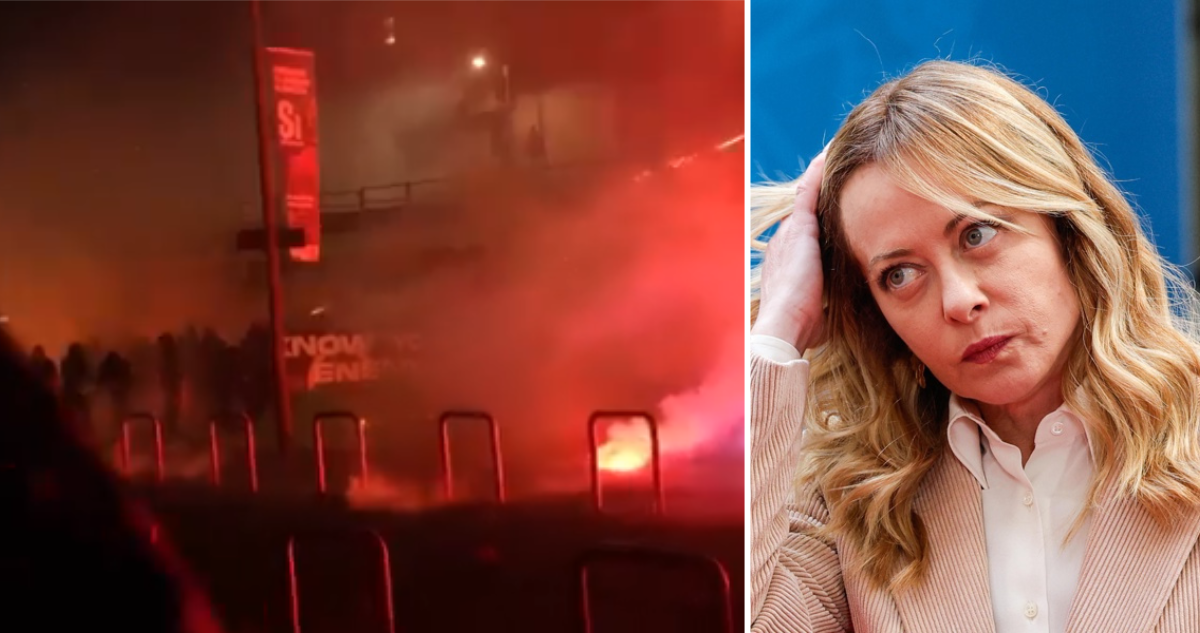 Meloni califica de enemigos de Italia a manifestantes en Milán por los Juegos Olímpicos