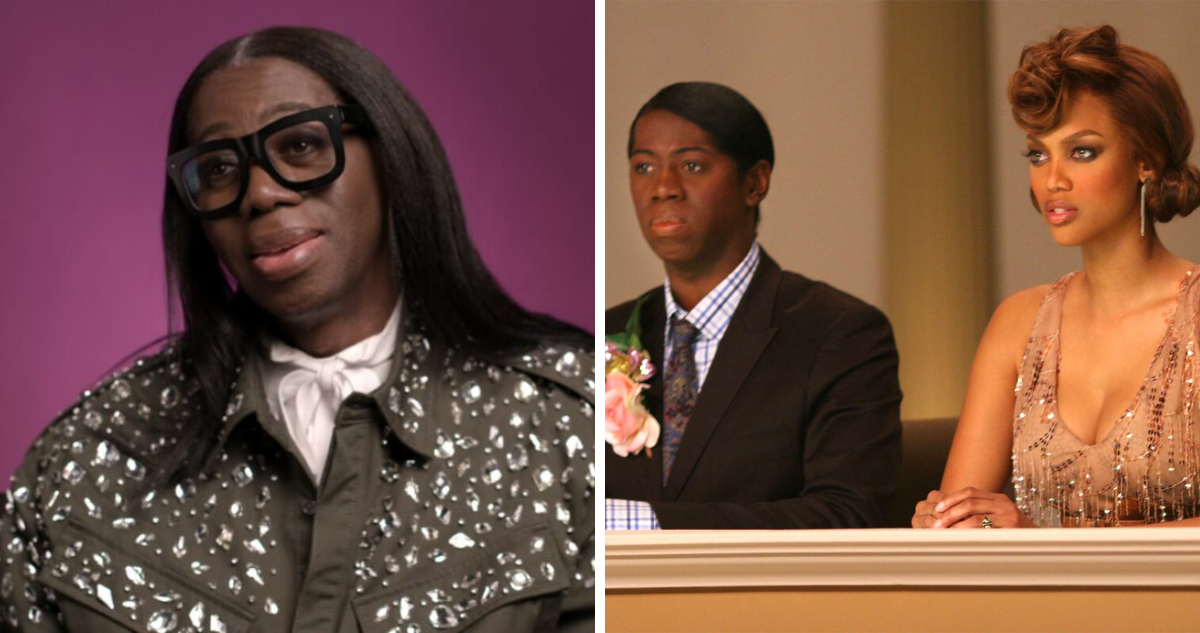 Miss J. Alexander junto a Tyra Banks en ‘Americas Next Top Model’