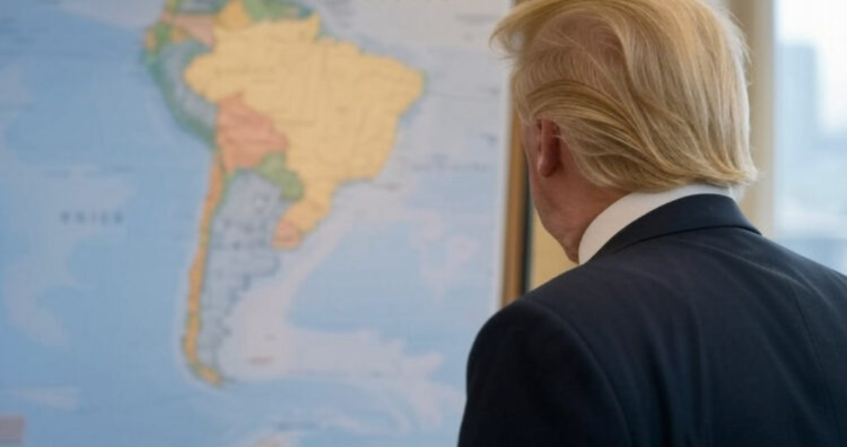 Mapa de América Latina y Trump