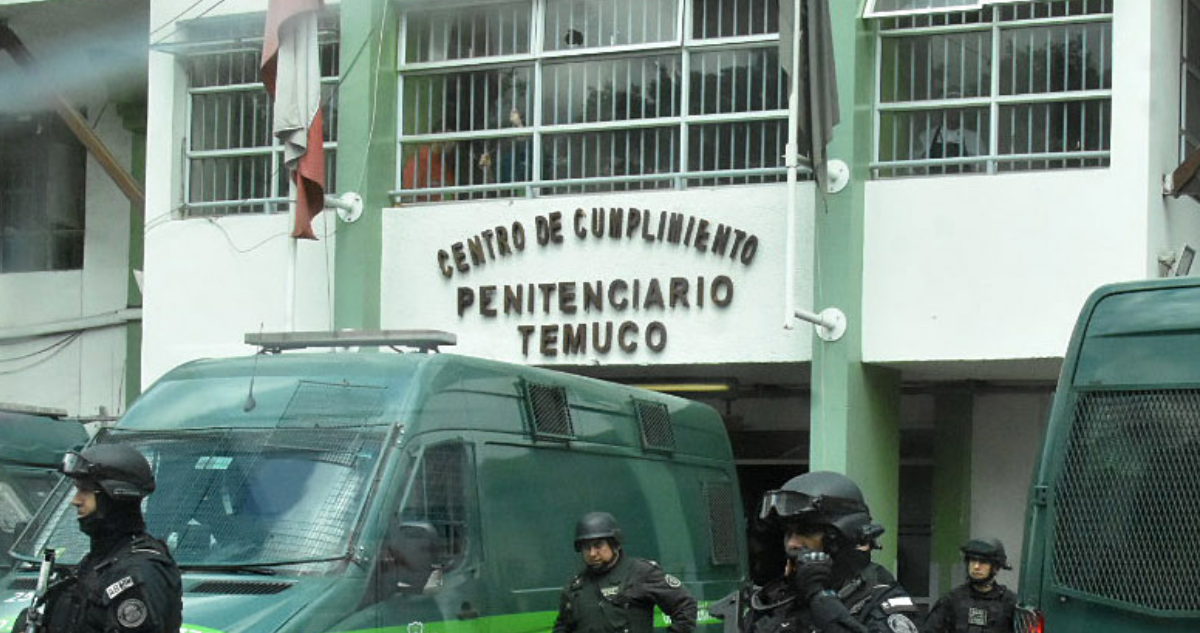 Nuevo caso: preso es liberado por error desde cárcel de Temuco y se entrega voluntariamente tras ello