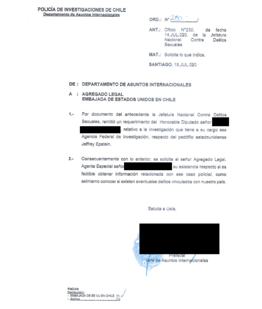 Caso Epstein: las gestiones del exdiputado Garín para indagar posibles nexos con Chile 