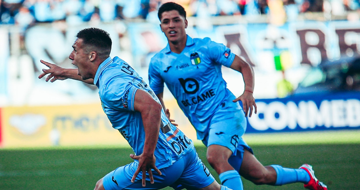 O’Higgins Bahía por Copa Libertadores González celebra su gol