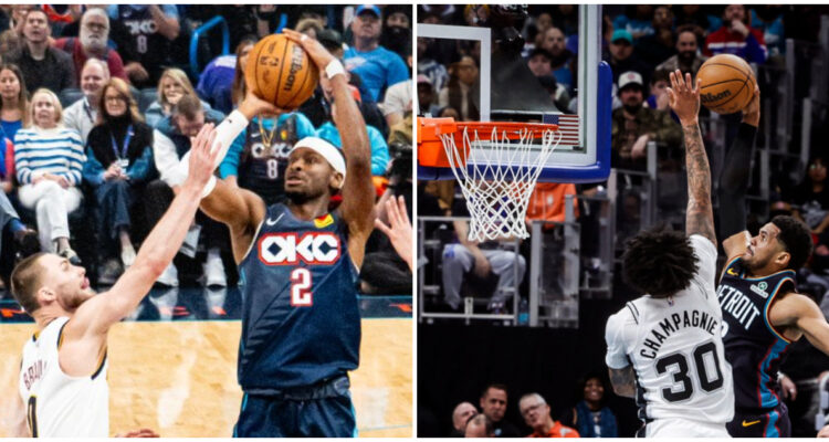 OKC y Detroit en sus juegos de NBA