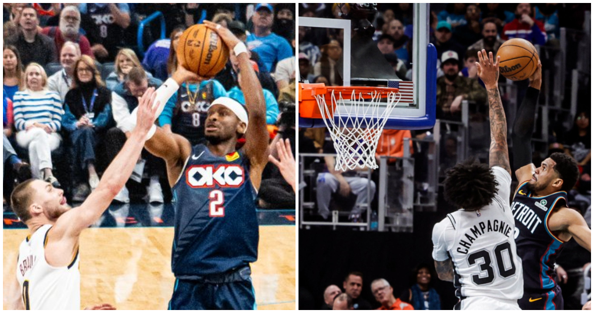 OKC y Detroit en sus juegos de NBA