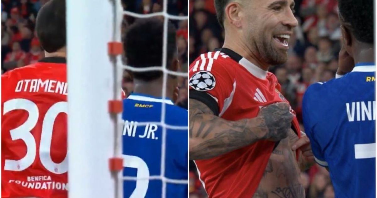 “Esta no la tenés”: la picante provocación de Nicolás Otamendi contra Vinícius en duelo de Champions