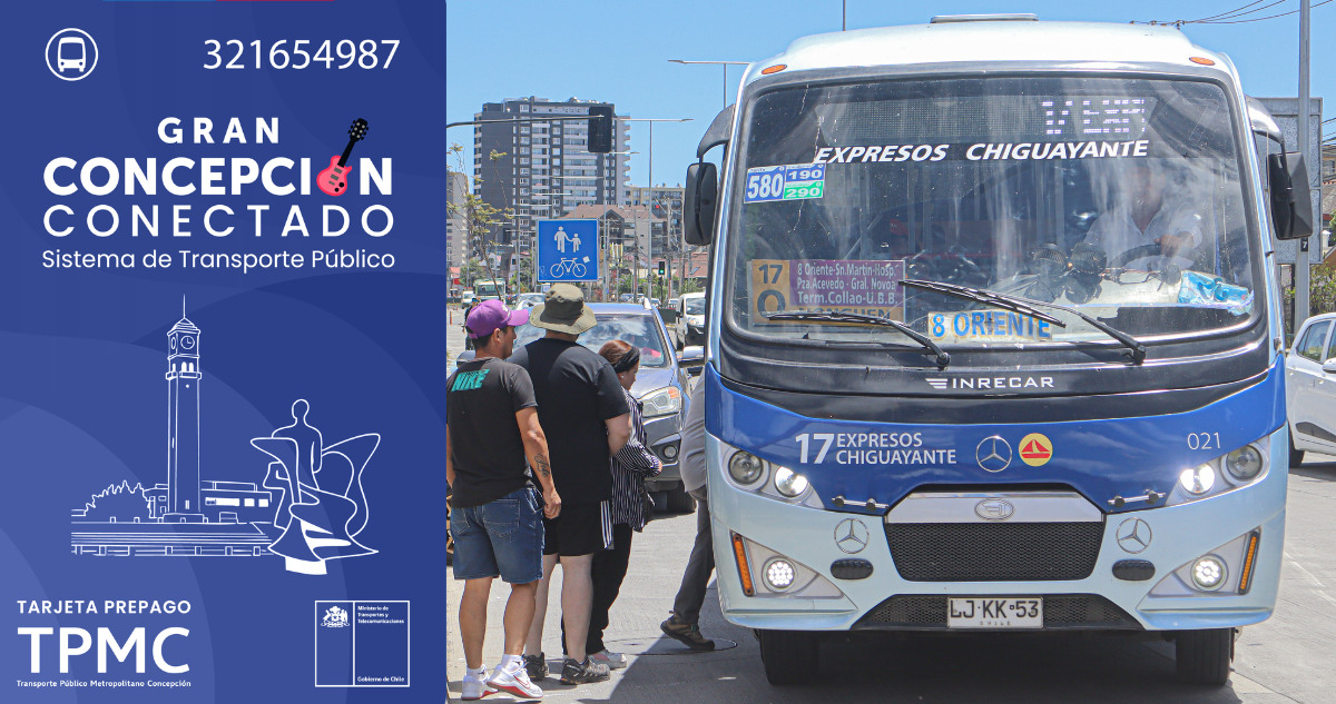 Cuándo inicia el nuevo sistema de pago electrónico del transporte en el Gran Concepción