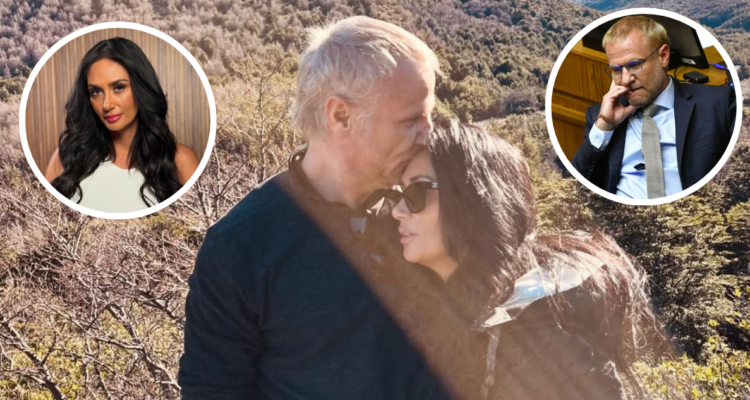 Pamela Díaz junto a Felipe Kast