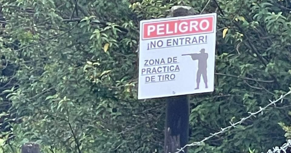 Peligro por zona de práctico de tiro en Puerto Montt