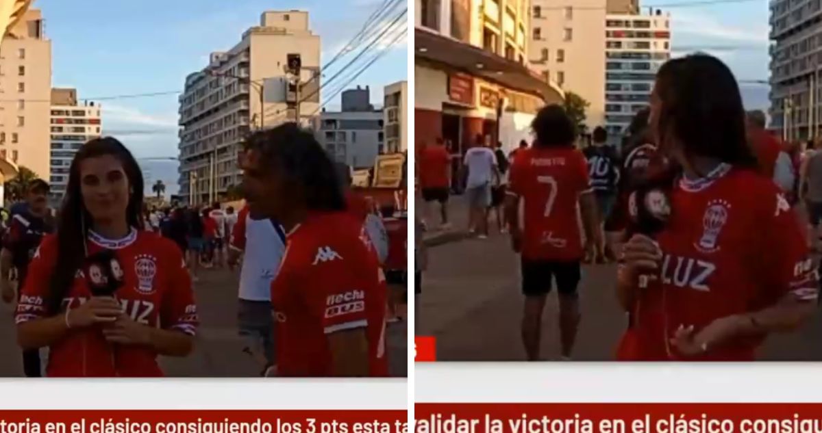 Reportera es acosada en vivo mientras cubría duelo de Huracán en Liga Argentina: hincha identificado