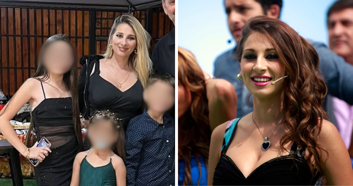 Perla Ilich junto a sus hijos