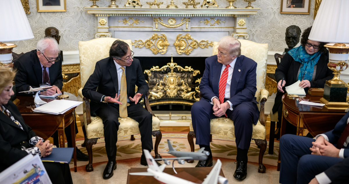 Petro dice que tras reunión con Trump las diferencias se tratarán desde “el respeto mutuo”
