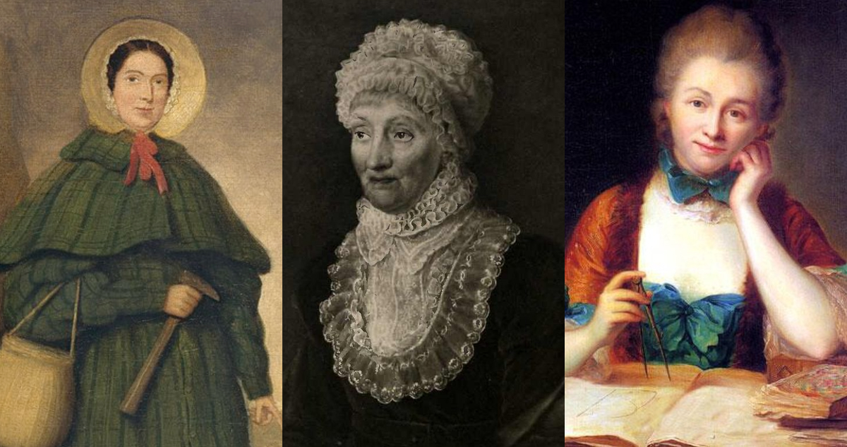 Retratos de algunas de las primeras mujeres que hicieron ciencia