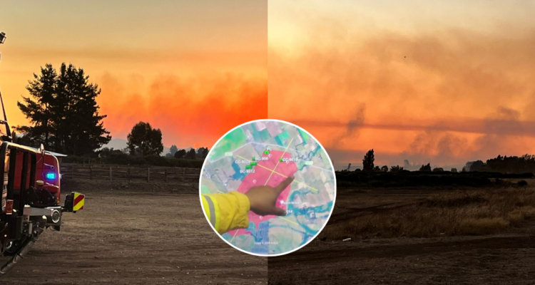 Incendios forestales mantienen bajo Alerta Roja a tres comunas en La Araucanía: hay evacuaciones