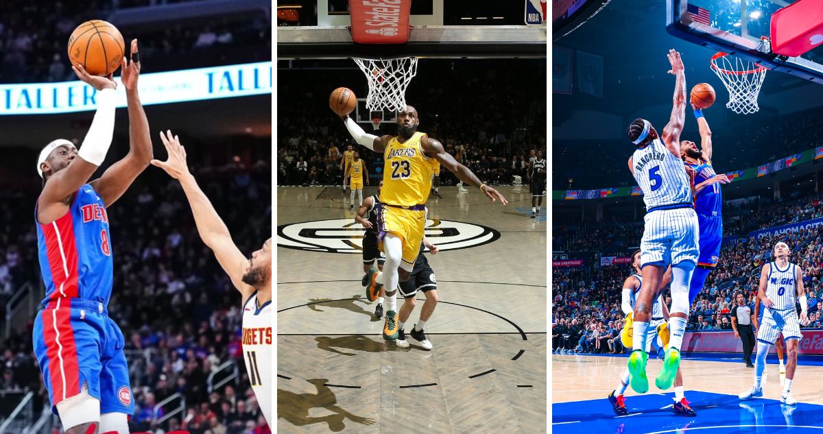 Pistons, Lakers y Thunder celebraron en noche de NBA.