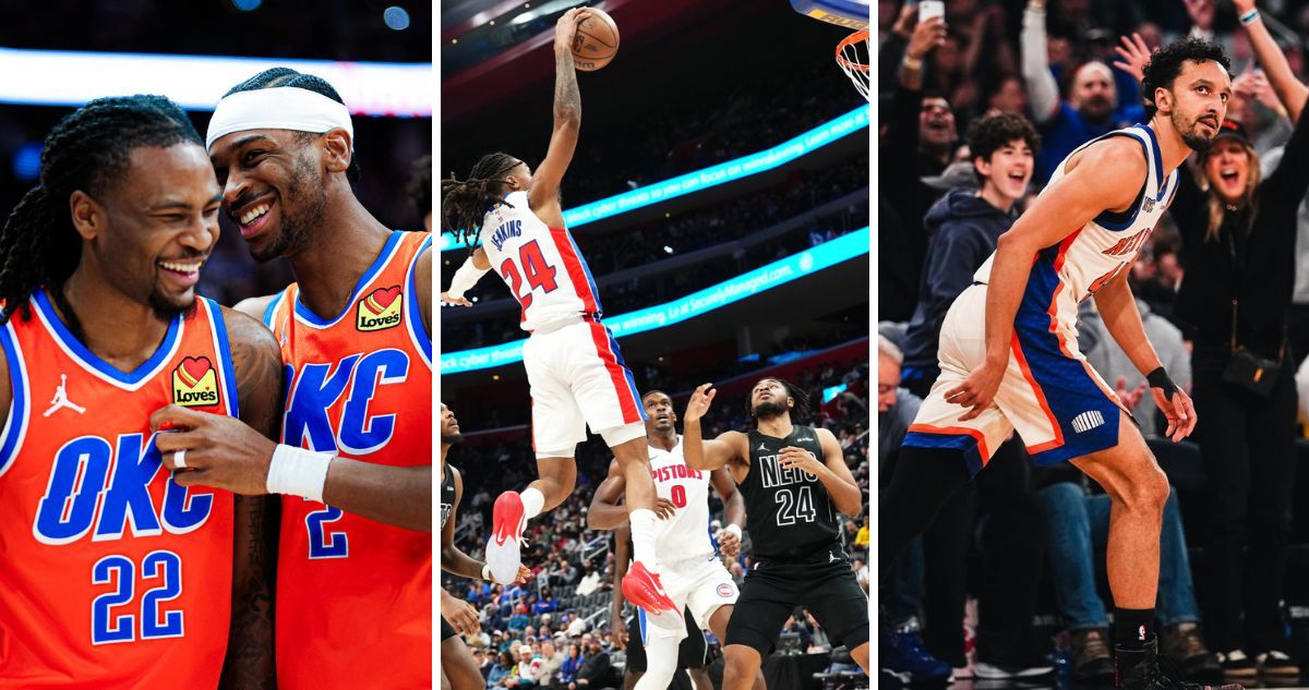 Thunder, Pistons y Knicks celebraron en noche de NBA.
