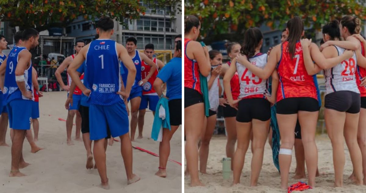 Selecciones chilenas de Balonmano Playa sí jugarán Clasificatorio al Mundial.