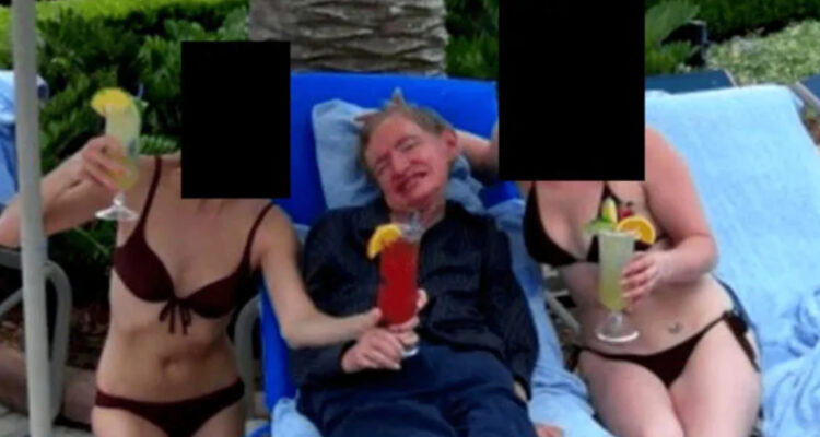 Foto de Stephen Hawking de los Archivos de Epstein