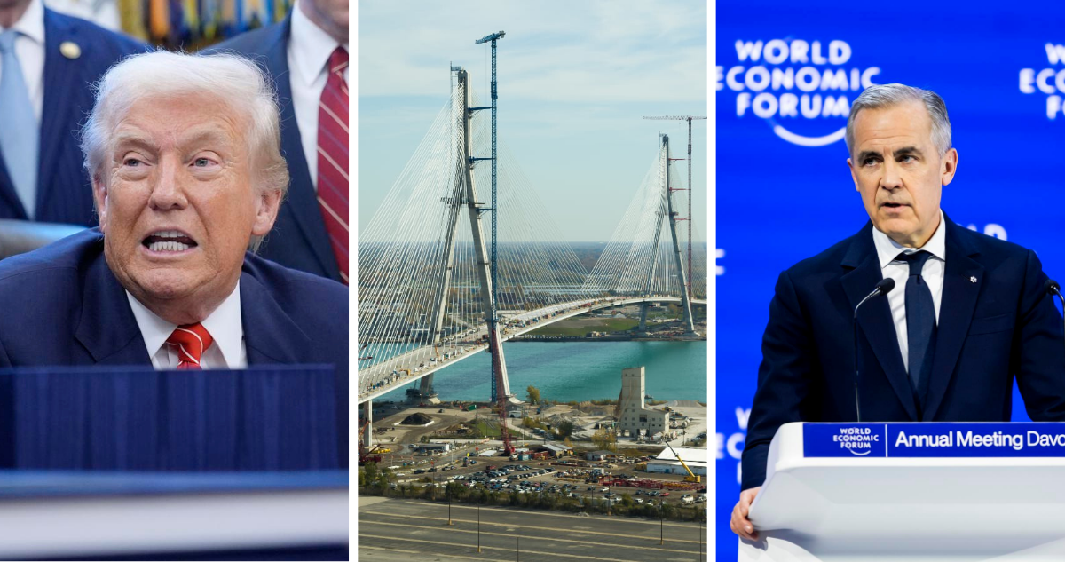 Trump amenaza bloquear puente binacional con Canadá