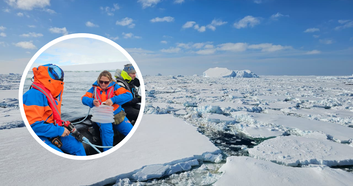 Toma de muestras en océano Antártico