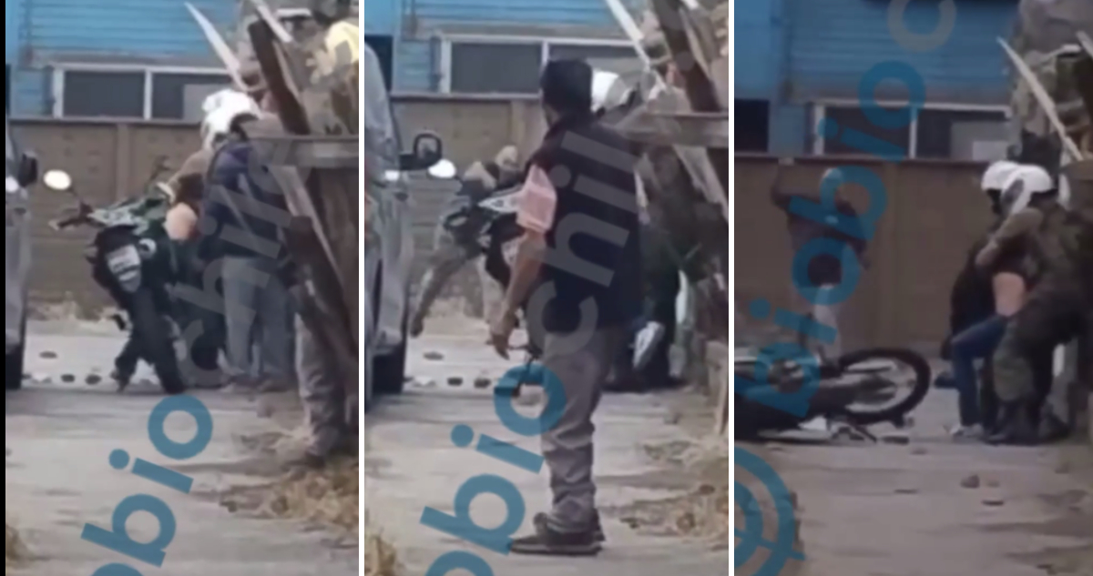 VIDEO | Agreden a Carabineros con piedras en plena detención de persona armada en San Pedro de la Paz