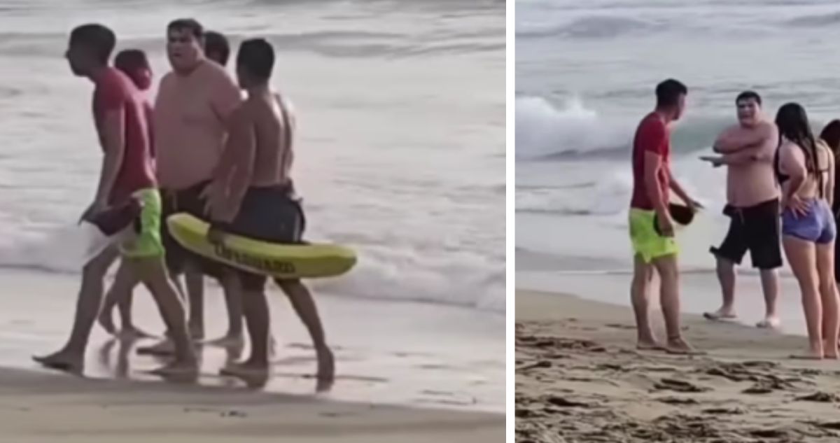 VIDEO | Insultan a salvavidas tras rescatar a niño en Cartagena: "te salvan el cabro chico y alegan"