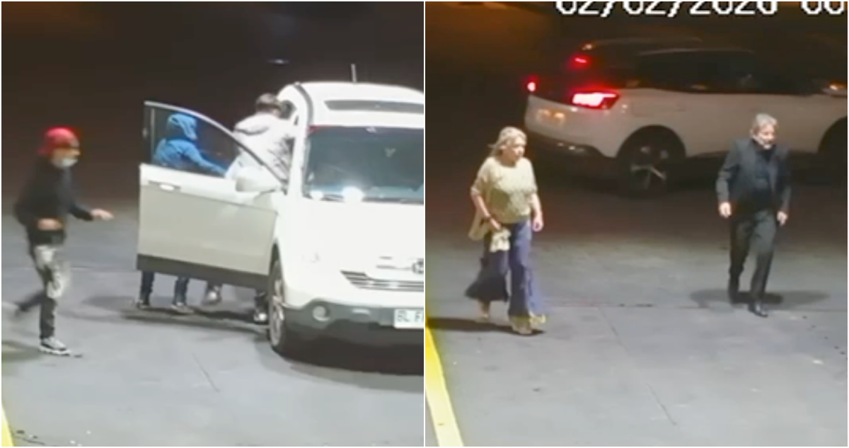 VIDEO | Cámara grabó el asalto sufrido por los actores Osvaldo Silva y Cecilia Cucurella