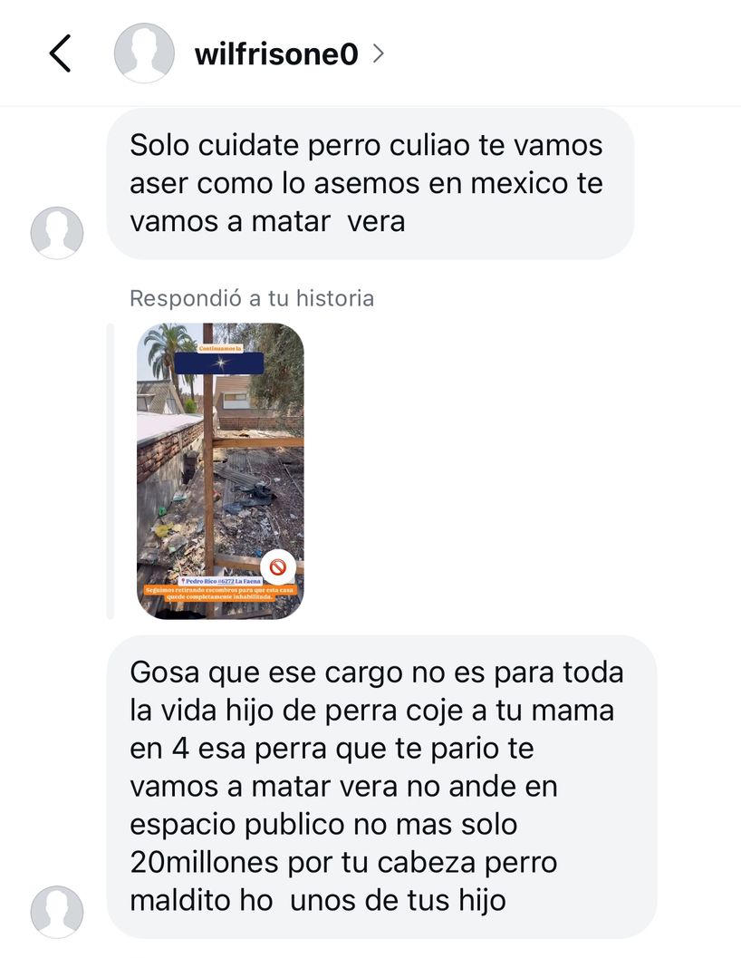 lcalde de Peñalolén denuncia amenazas tras demolición de narco-casas