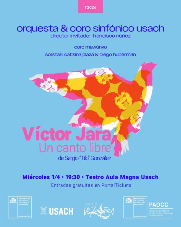 afiche victor jara un canto libre