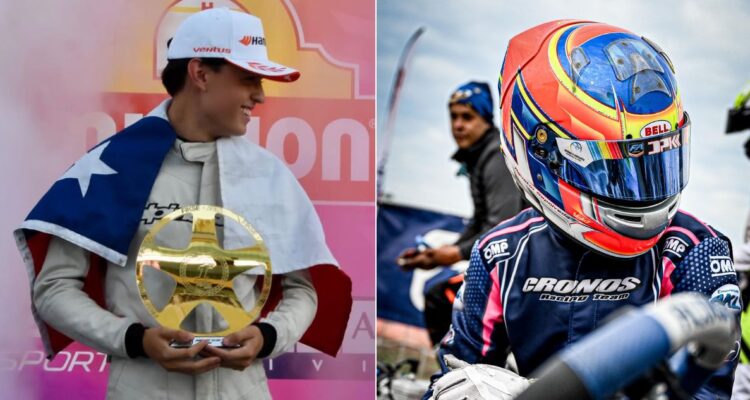 Agustón Sepúlveda, promesa chilena de 16 años que viaja a debutar en Fórmula 4