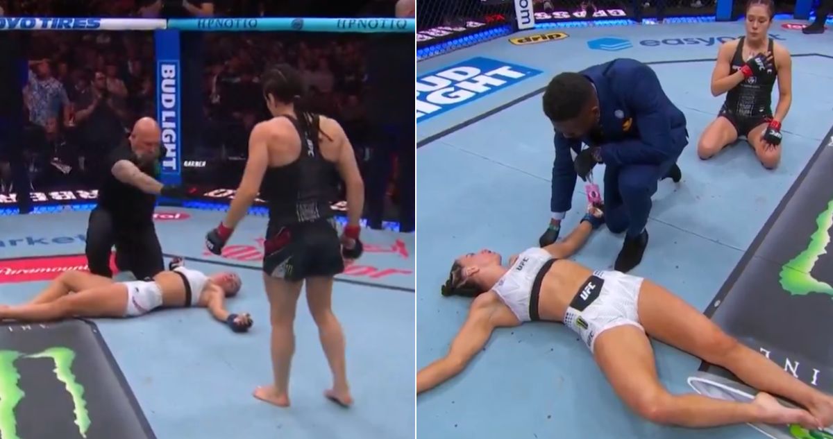 Alexa Grasso y su impactante KO a rival: terminó rezando arrodillada por ella