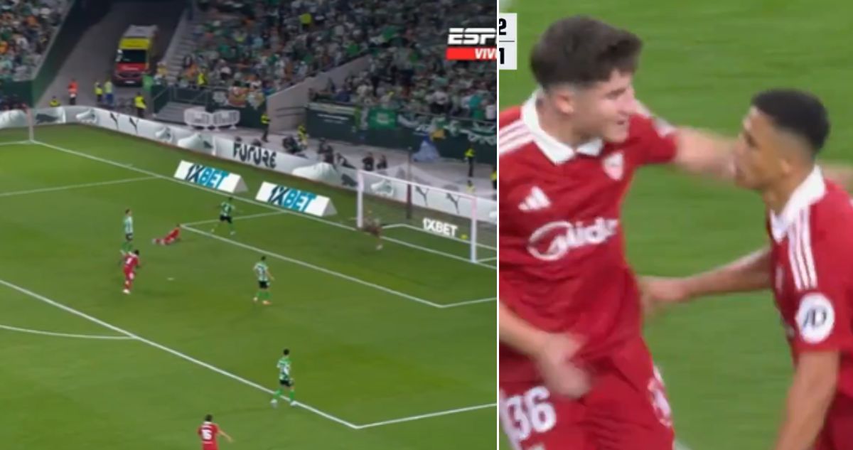 El impresionante golazo de palomita de Alexis Sánchez en el clásico de Betis y Sevilla por La Liga