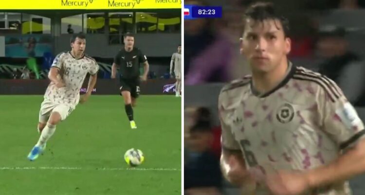 Gonzalo Tapia descontó para La Roja ante Nueva Zelanda.
