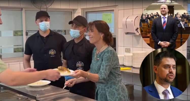 "Tonto, torpe": Diputado Guzmán a Manouchehri tras presentar oficio por Pía Adriasola sirviendo comida