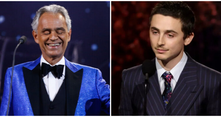 Andrea Bocelli responde a Timothée Chalamet “Me encantaría recibirlo en mis conciertos”