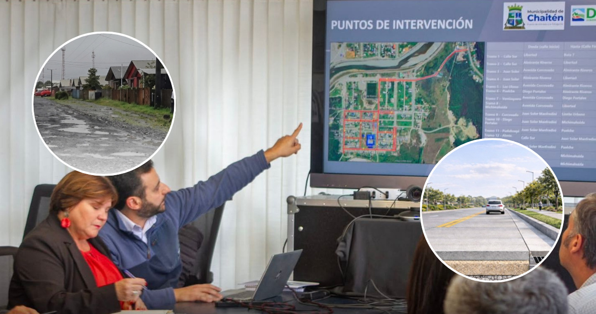 Aprueban inversión de más de $6 mil millones para mejorar las calles del sector sur de Chaitén